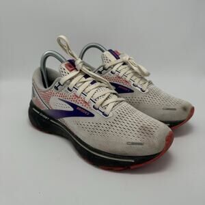 Brooks Ghost 14 Women's Size 7 B Running Shoes Gray Pink Purple 1203561B192